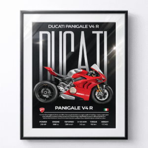 cuadro grande moto a3 con márgen