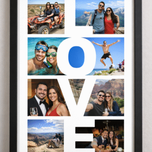 cuadro a4 love collage