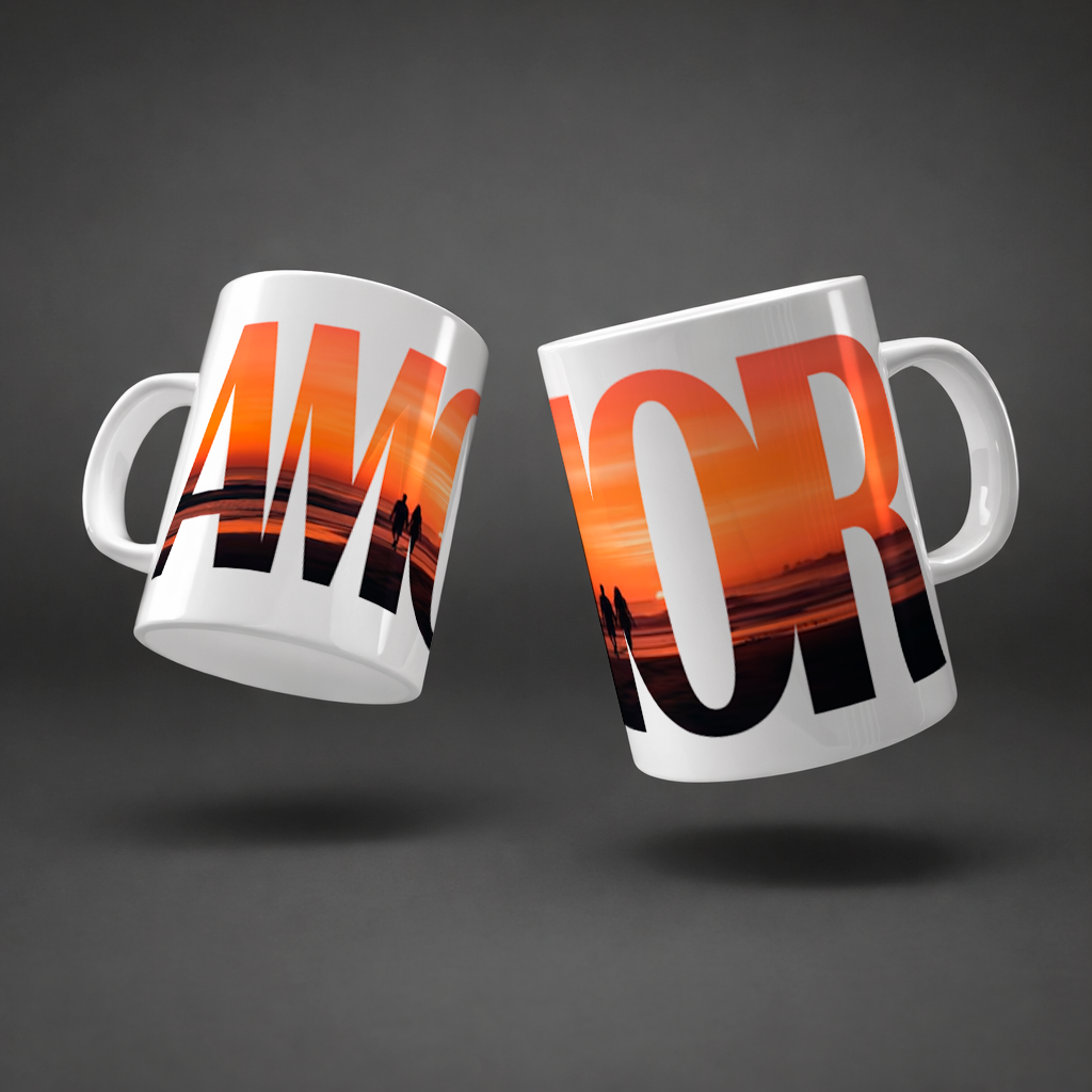 taza blanca romántica con link spotify y nombres taza blanca romántica con link spotify y nombres